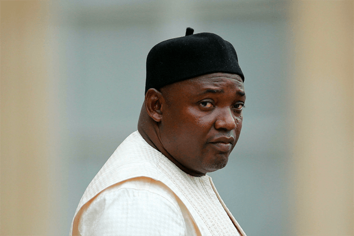 Le Président gambien Adama Barrow