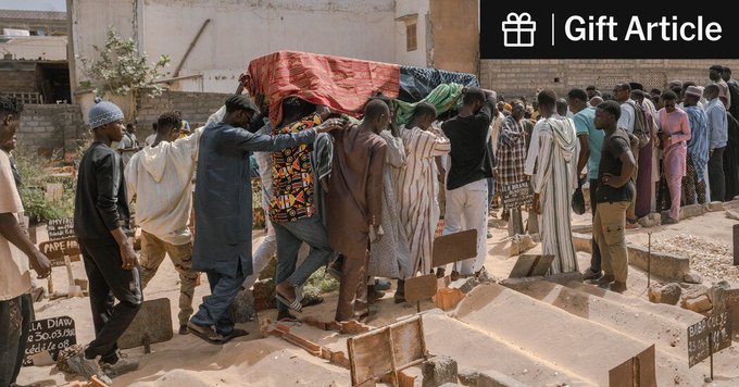 Funérailles d'une des victimes des manifestations violentes au Sénégal en juin 2023