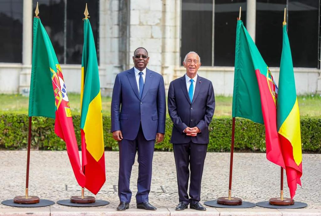 Le président Macky Sall reçu à Lisbonne par Marcelo Rebelo de Sousa