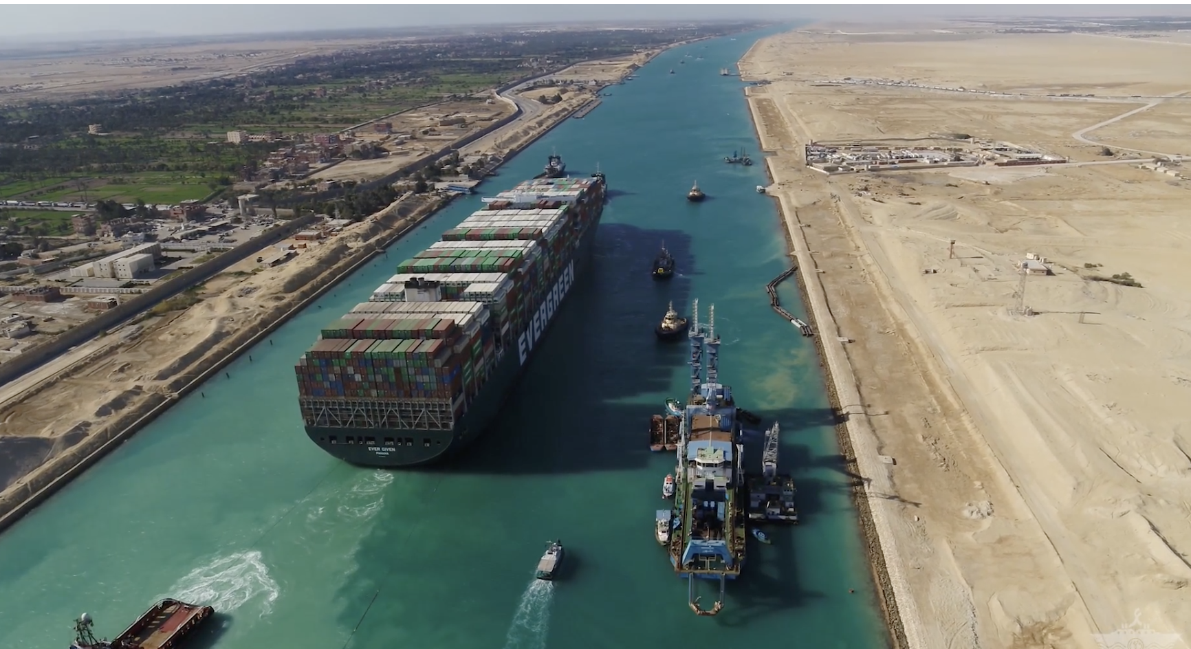 Egypte: le canal de Suez enregistre des recettes records de 8,6 milliards d'euros