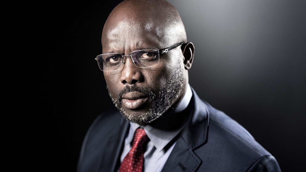 Georges Weah, le président sortant