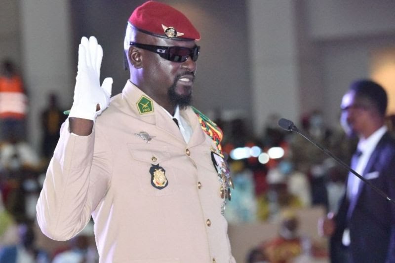 Le lieutenant-colonel Mamadi Doumbouya, chef de la junte militaire au pouvoir