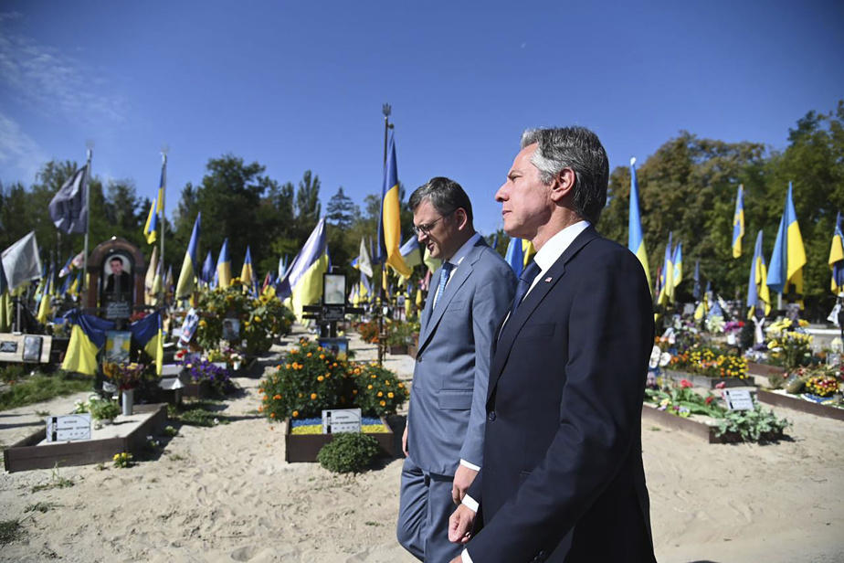 Antony Blinken et son homologue ukrainien Dmitry Kouleba