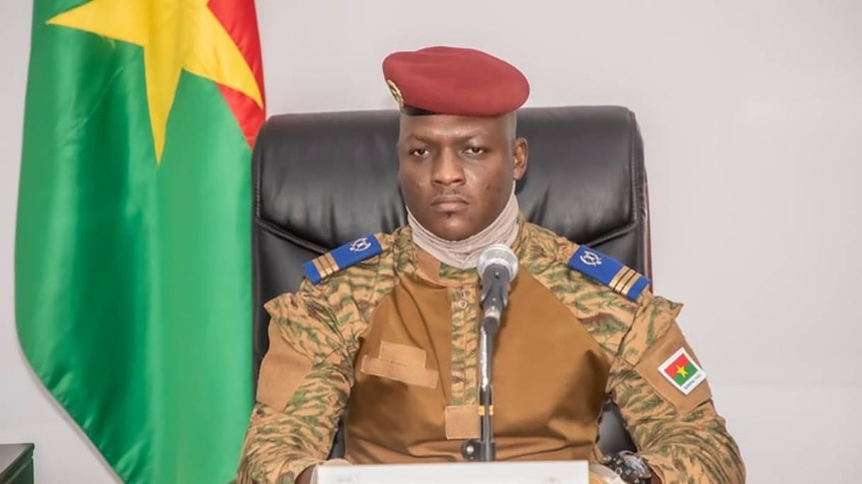 Le capitaine Ibrahim Traoré, président de la Transition burkinabè