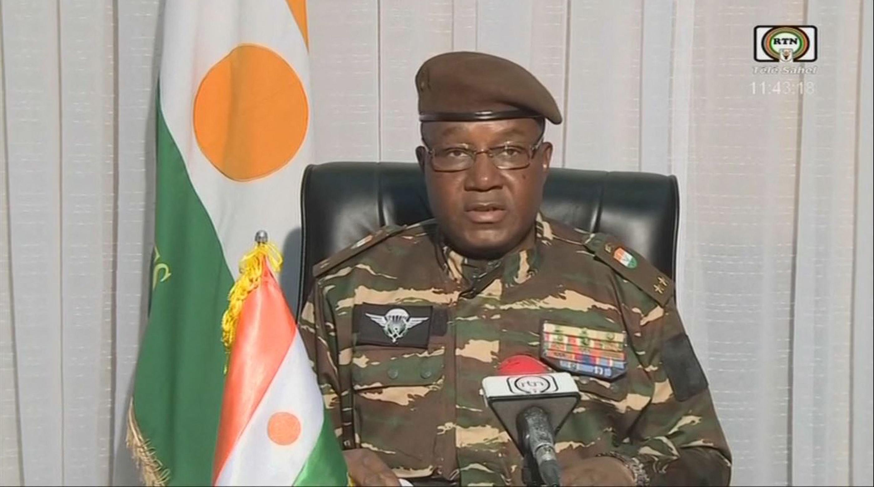 Le général Tiani, chef du pouvoir militaire au Niger