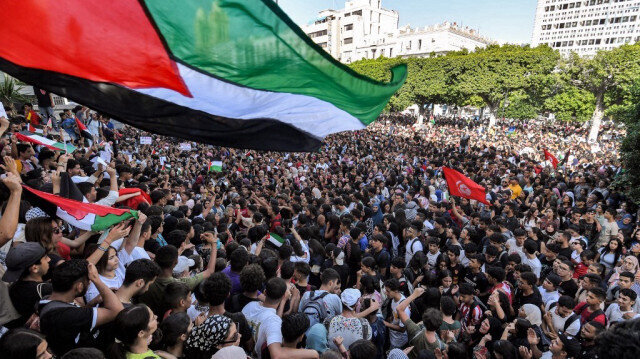 À Tunis, des manifestants pro-palestiniens demandent le départ de l’ambassadrice de France