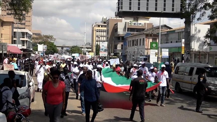 Une manifestation en soutien à la Palestine au Ghana