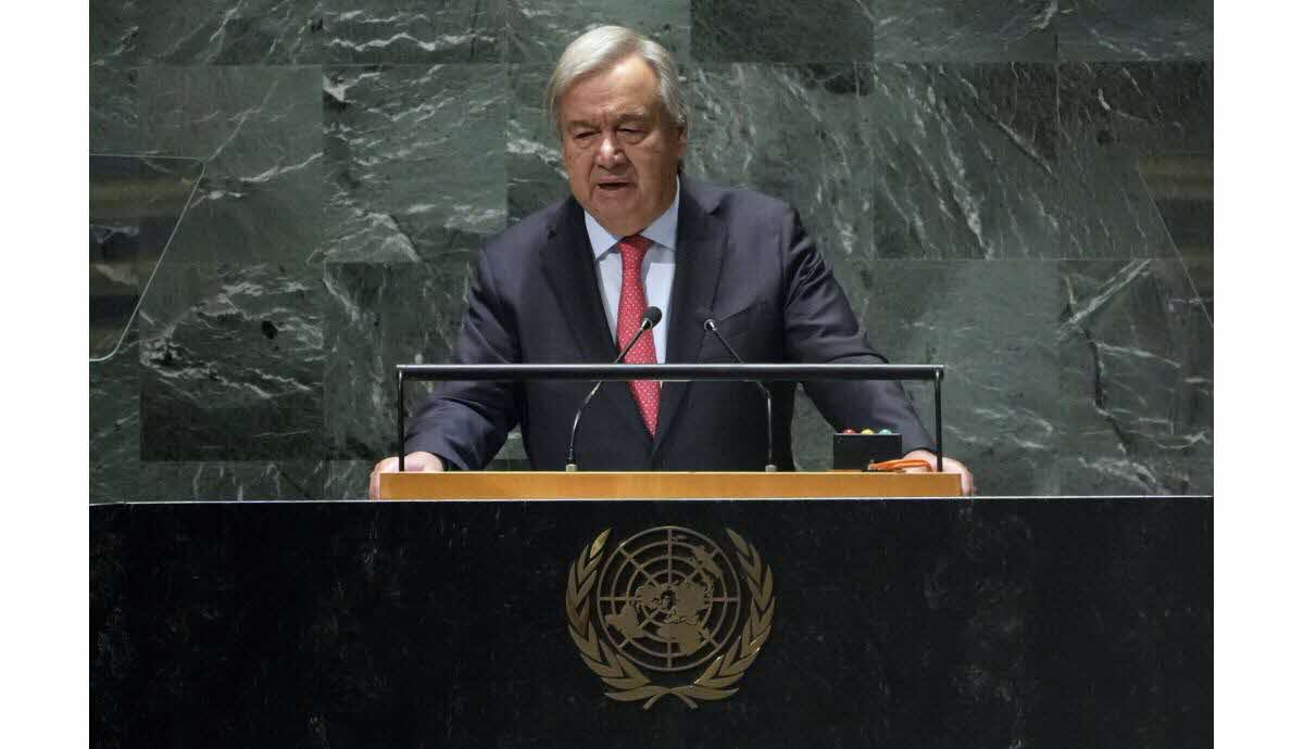 Le SG des Nations unies Antonio Guterres