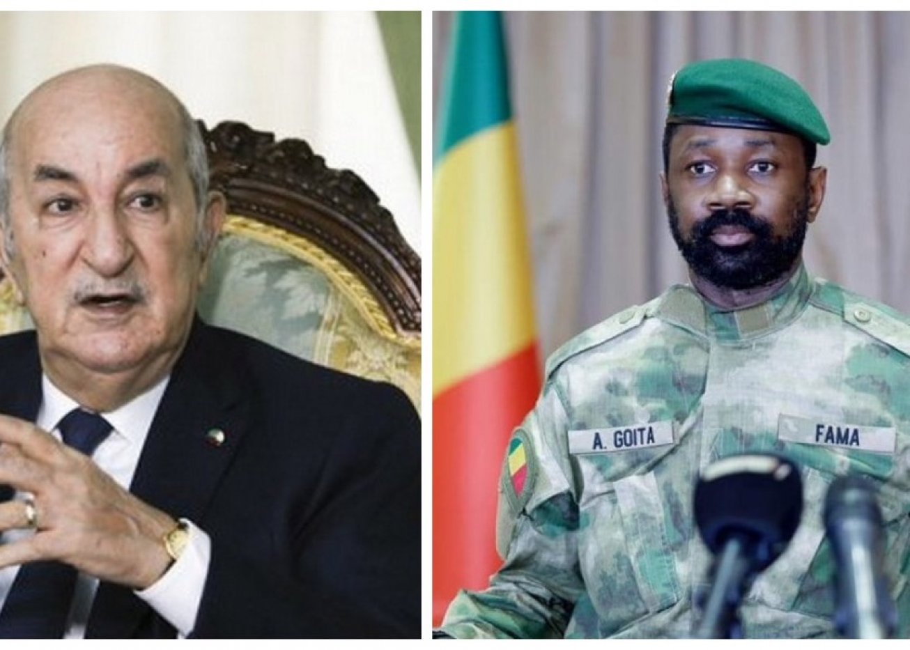 Les présidents algérien Abdelmajid Tebboune et malien Assimi Goïta