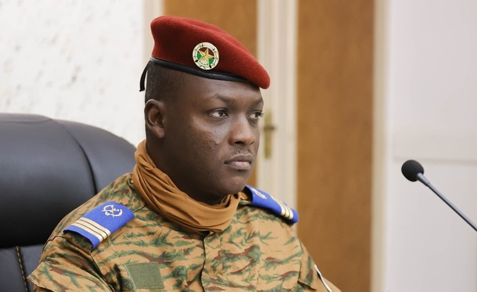 Le capitaine Ibrahim Traoré, Président du Burkina Faso