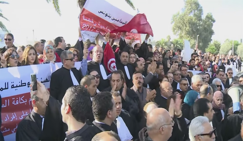 Mobilisation des avocats tunisiens contre la répression dub régime de Kais Saied