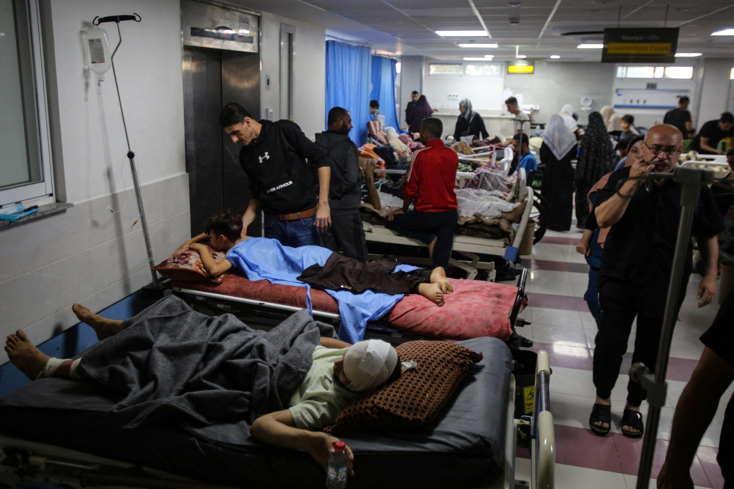 Des victimes des bombardements israéliens à Gaza