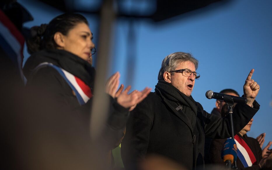 Le leader des Insoumis, Jean Luc Mélenchon