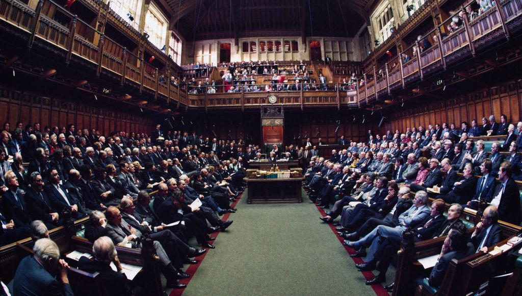 La chambre des communes, Londres.