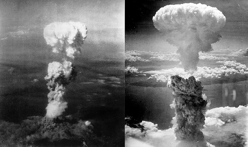 Images des bombardements americains sur Hiroshima et Nagasaki