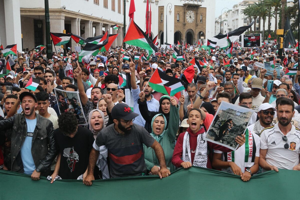 Des milliers de Marocains réclament un soutien continu à la cause palestinienne