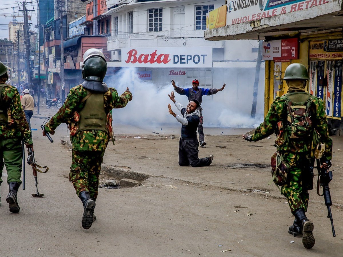 Une image des manifestations de juin 2024 à Nairobi