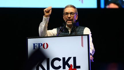 Le chef du parti d'extrême droite (FPÖ) Herbert Kickl