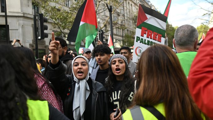 Manifestation à Londres pour Gaza