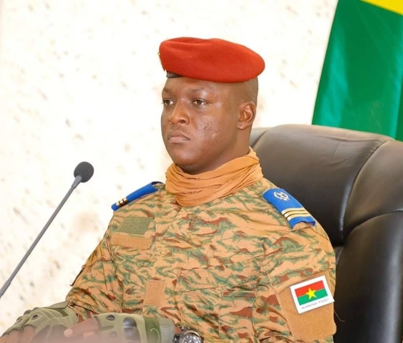 Le capitaine Ibrahim Traoré, président du Burkina Faso