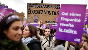 Manifestations contre les violences faites aux femmes à travers la France