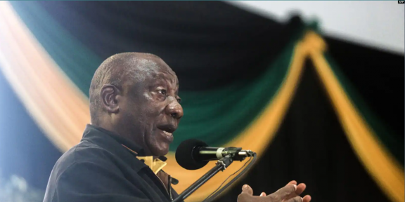 Le président Cyril Ramaphosa