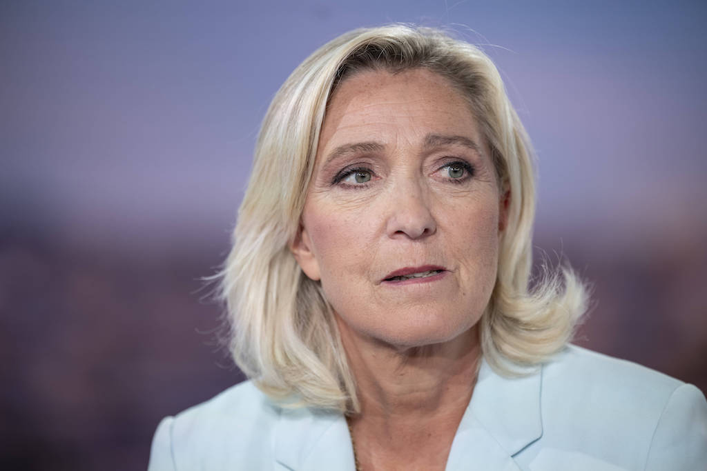 Marine Le Pen, cheffe du Rassemblement national (RN)