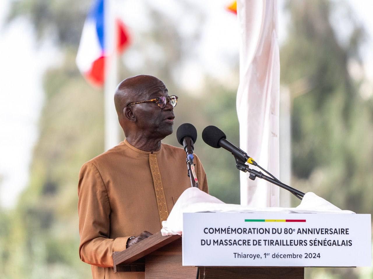 Le Pr Mamadou Diouf, président du Comité de Commémoration des 80 ans du massacre des tirailleurs africains de Thiaroye le 1er décembre 1944