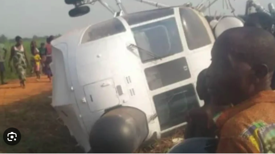 Image de l'hélicoptère d'Africom crashé au Bénin le 10 janvier 2025 (capture d'écran)