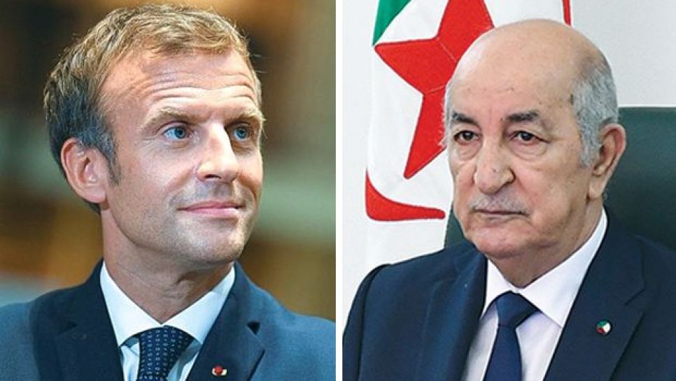 Les présidents français Emmanuel Macron (g) et algérien Abdelmadjid Tebboune