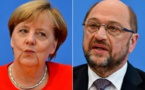 Allemagne : Merkel et Schultz terminent leur campagne dans leur fief