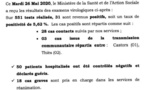 Coronavirus/Sénégal: 31 nouvelles contaminations, 18 cas graves en réanimation