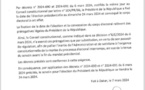 Le Conseil constitutionnel dit pourquoi il accepte la date du 24 mars pour la présidentielle