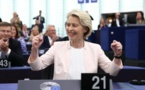 Reconduite à la tête de la Commission, von der Leyen promet "une Europe forte"