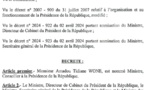 Amadou Tidiane Wone nommé ministre-conseiller à la présidence de la République