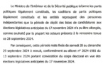 Législatives du 17-Novembre : le délai de dépôt des candidatures non prolongé