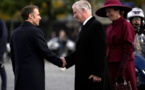 Le roi des Belges Philippe et son épouse Mathilde entament une visite d'Etat en France