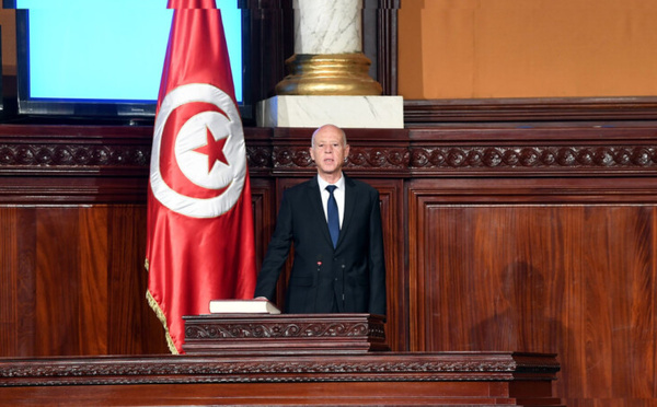 Kaïs Saied, président réélu de la Tunisie 