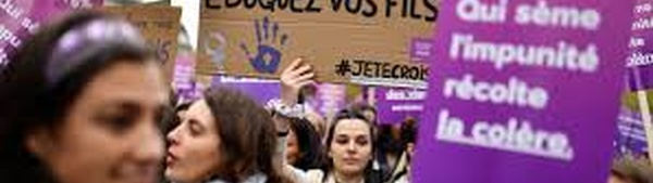 Manifestations contre les violences faites aux femmes à travers la France